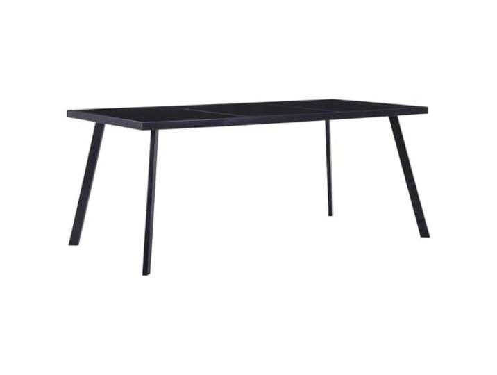 LKJephalotrope Esstisch Schwarz 160x80x75 cm Küchentisch Glas Metall Eleganter Tisch für Esszimmer und Küche mit robuster Glasplatte, stabilen Stahlbeinen und Pflegeleichtigkeit.