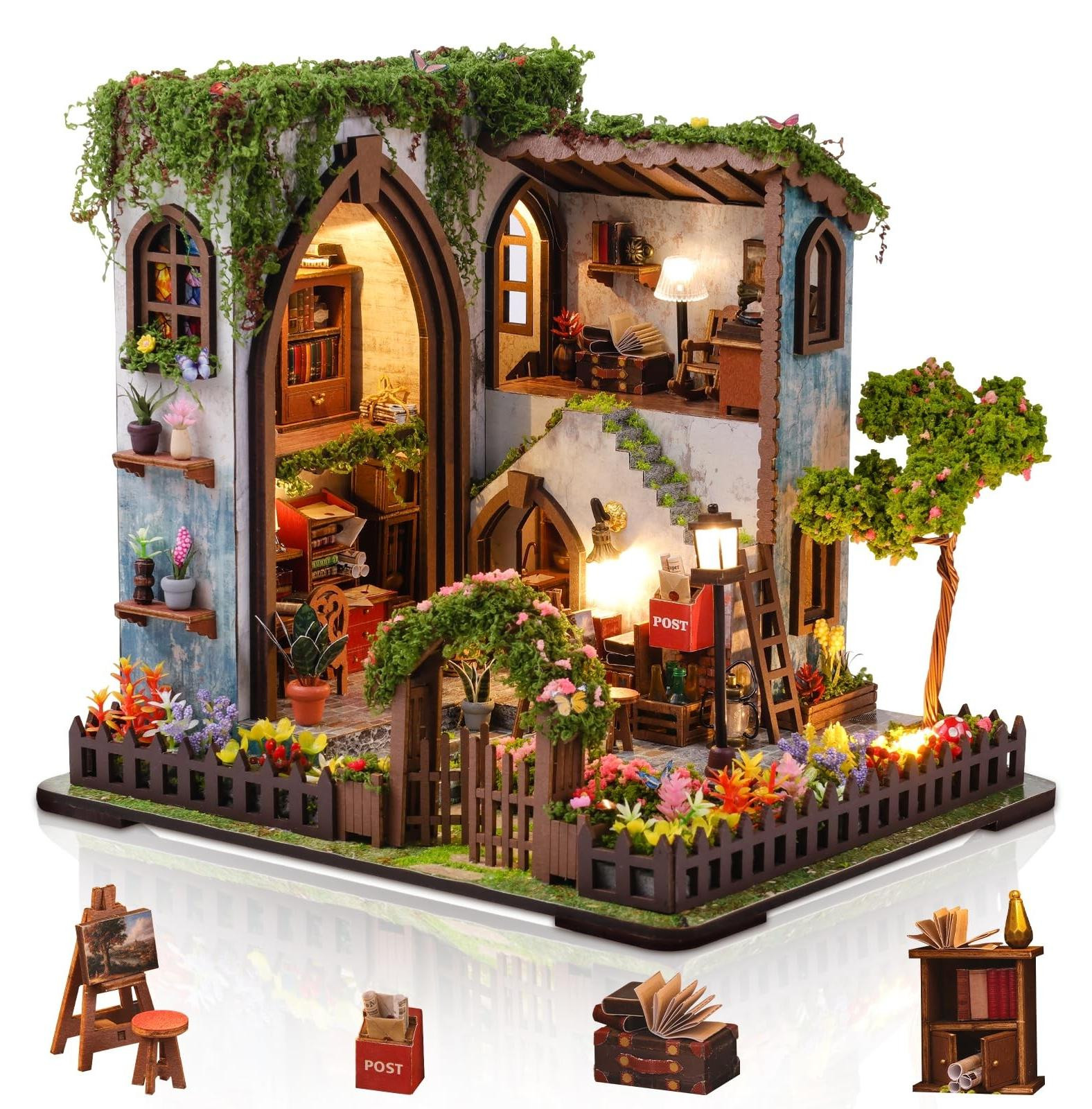 DIY Miniatuur Huis voor Volwassenen - Bloemenhuis