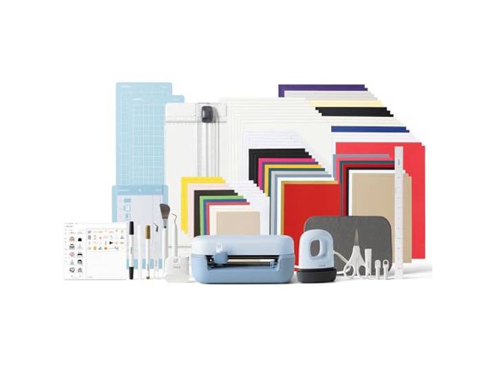 Cricut Joy™ 2 Ultimate Bundle + Digitale Inhalte, Smarte kompakte Schneidemaschine mit Hitzepresse für DIY Handwerk, benutzerdefinierte Karten, Abziehbilder & Etiketten