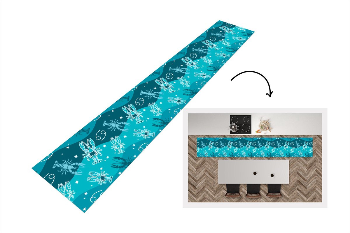 Zodiac Kreeft Keukenloper - Design Vinyl - 300 x 50 cm