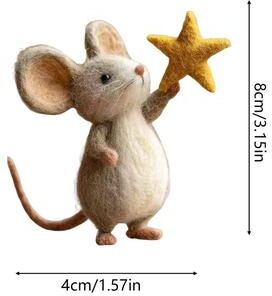 Multisell Products Hub Felt Mice Fashionable Mousee Tabletop Decor For Christmas, Easter, Party Fireplace Mantel, Holiday Home Table a