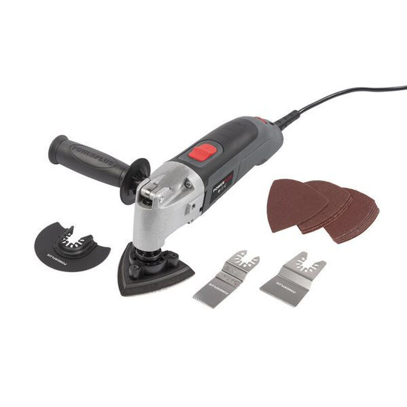 Powerplus POWE80015 Oscillerende Multitool 300 W met 6 snelheidsinstellingen en 2 m kabel