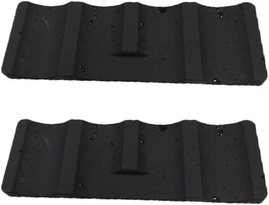 Ibenzoa Benza 2-delige set koelkastorganizers, stapelbare antislip planken van voedselveilig siliconen