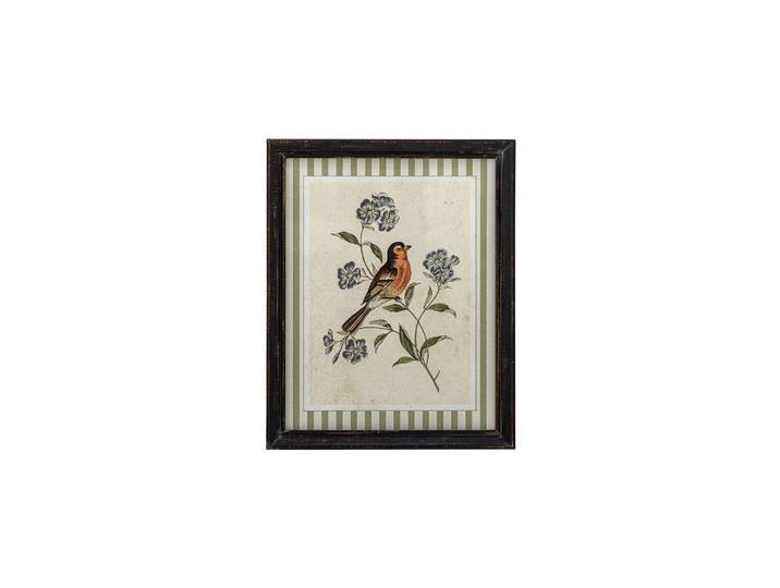 Illustration avec cadre en bois de sapin multicolore Renji