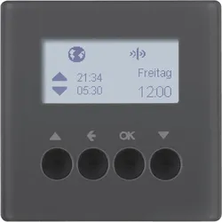 Berker 85745126 KNX-Funk Jalou-Uhr quickl Q.x anth