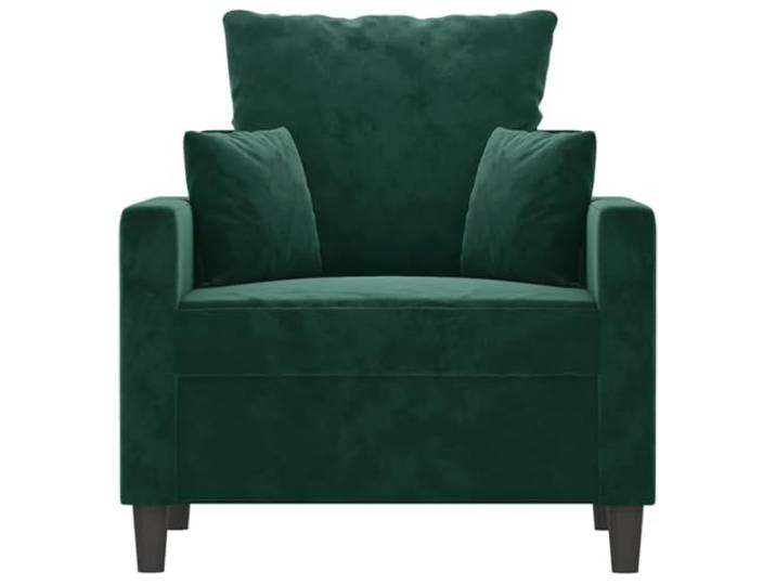 KTHLBRH Sessel Samt dunkelgrün 60 cm Gestell aus Metall, Polsterung aus Schaumstoff, maximale Belastung 110 kg, modernes Design