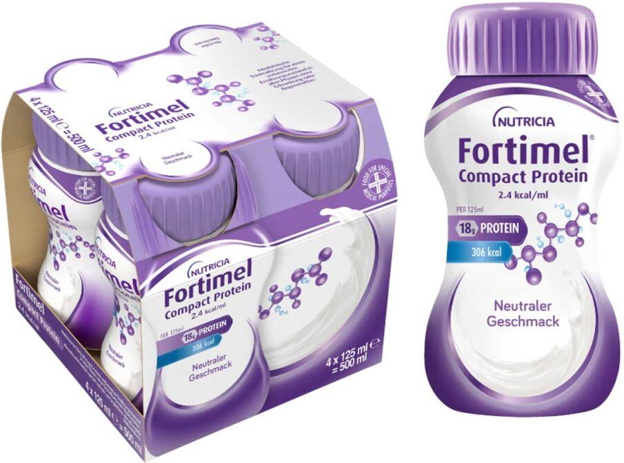 Fortimel Compact Protein 2.4 kcal Neutral 4X125ml