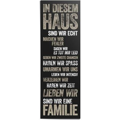 Poster REINDERS "In diesem Haus", schwarz (farbe bild(er): schwarz), B:53cm H:158cm, Papier, Bilder, Poster