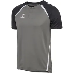 hummel Hmllead 2.0 Polo Herren - steel gray/asphalt - 3XL