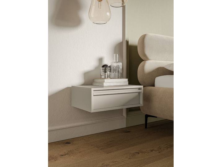 Hänge-Nachtkommode Evo 50 x 17 x 34cm Beige