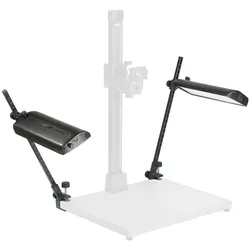 Kaiser Fototechnik LED-Beleuchtungseinrichtung RB 551 AB, mit 2 x 192 SMD-LEDs, 5600 K, CRI: 95. Leuchten einzeln dimmbar. Für R1- und RD-System (5602, 5603).