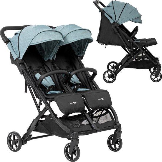 Duo Kinderwagen Twin Action Luxe schwarz-grün