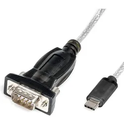 Roline USB Typ C – DB-9 (1.80 m, Parallel (Drucker)), Schnittstellenkabel