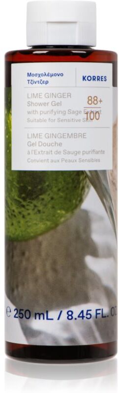 Korres Ginger Lime moisturising shower gel 250 ml
