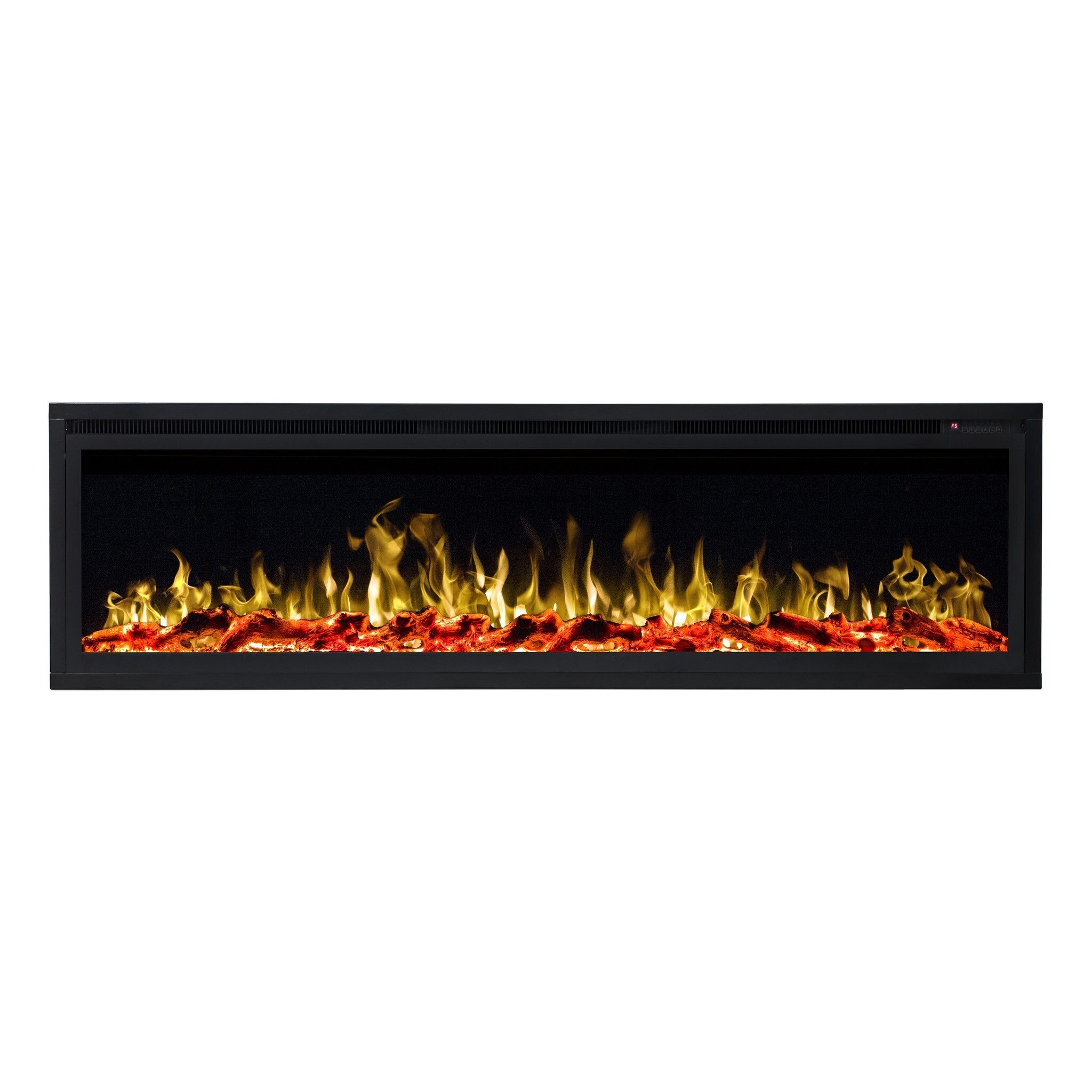 Elektrokamin AFLAMO Royal 42 - Wandmontage oder Einbau - 106x43x15 cm - Dekorativer LED-Elektrokamin mit 750/1500 W Heizleistung
