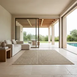 Outdoorteppich ARLBERG, im Fischgrätmuster, Beige, 200 x 290 cm