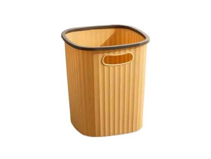 FZL02068LM Badezimmer Haushalt Schlafsaal Wohnzimmer Mülleimer(Yellow,Groß)