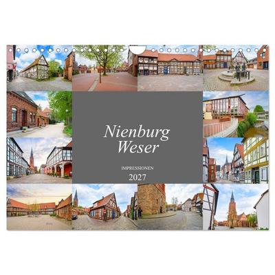 Nienburg Weser Impressionen (Wandkalender 2027 DIN A4 quer), CALVENDO Monatskalender