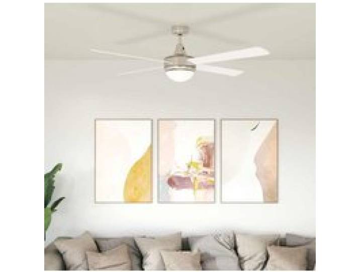 vidaXL Ventilateur de plafond avec lumière et télécommande Ø 130 cm - Design moderne - FR347