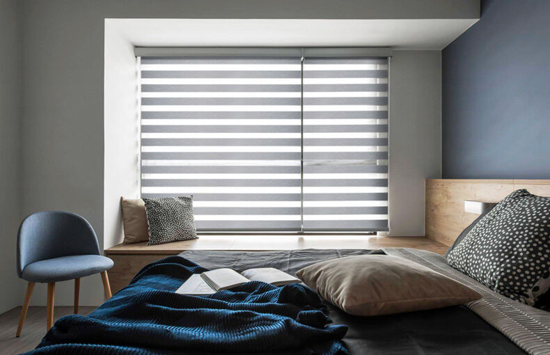 SUNNY INCH ® Store enrouleur vertical intérieur Jour Nuit avec coffre Vénus 950