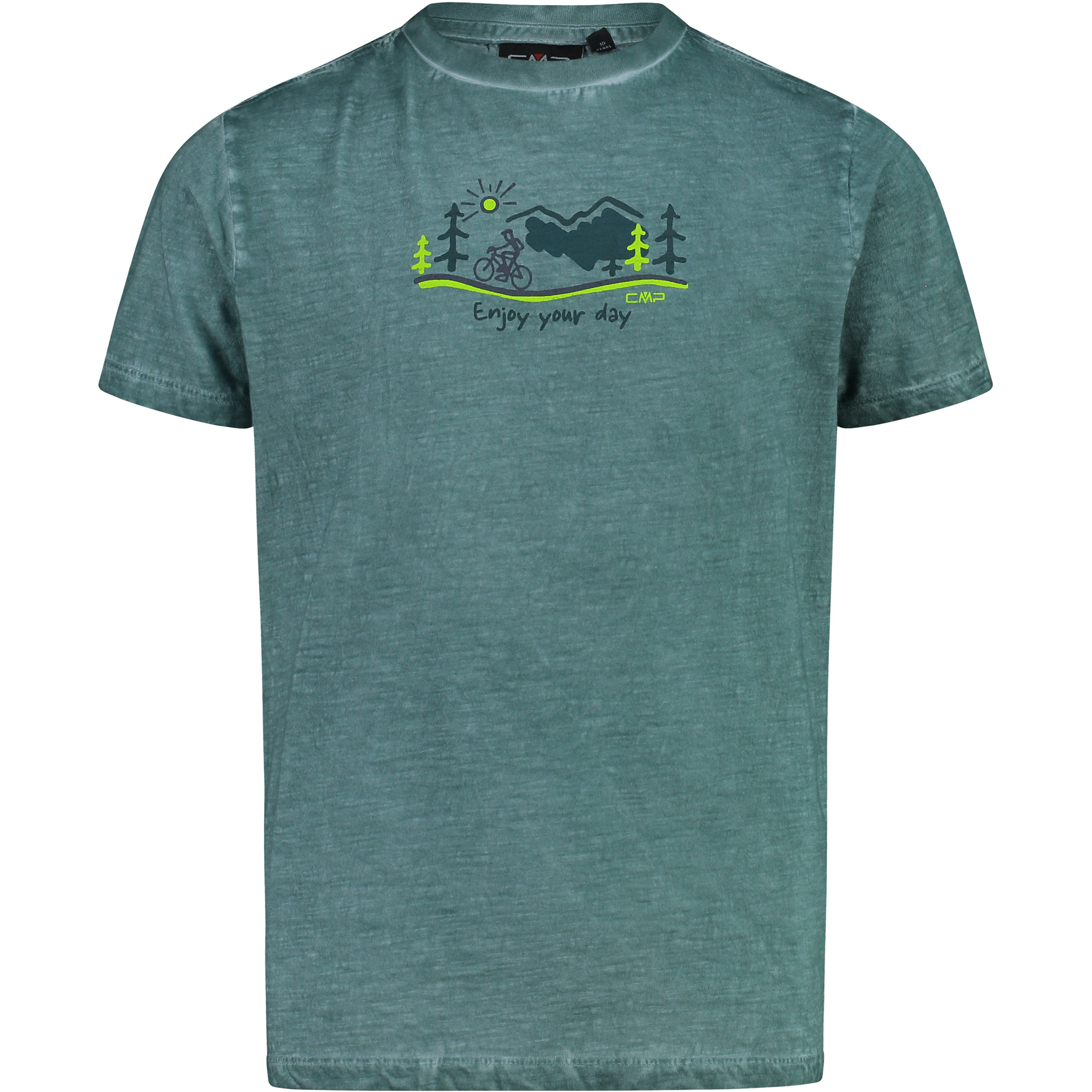 CMP Boys Print Kinder T-Shirts blau Größe 164 Lifestyle Hautfreundlich