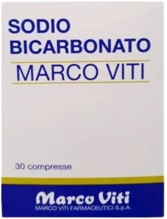 MARCO VITI FARMACEUTICI SpA Marco Viti - Sodio Bicarbonato Alimentare 30 Compresse - Equilibrio e Benessere Gastro-Intestinale