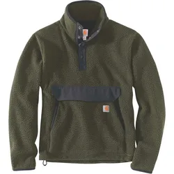 Carhartt Relaxed Fit, Fleece-Pullover - Dunkelgrün - XXL