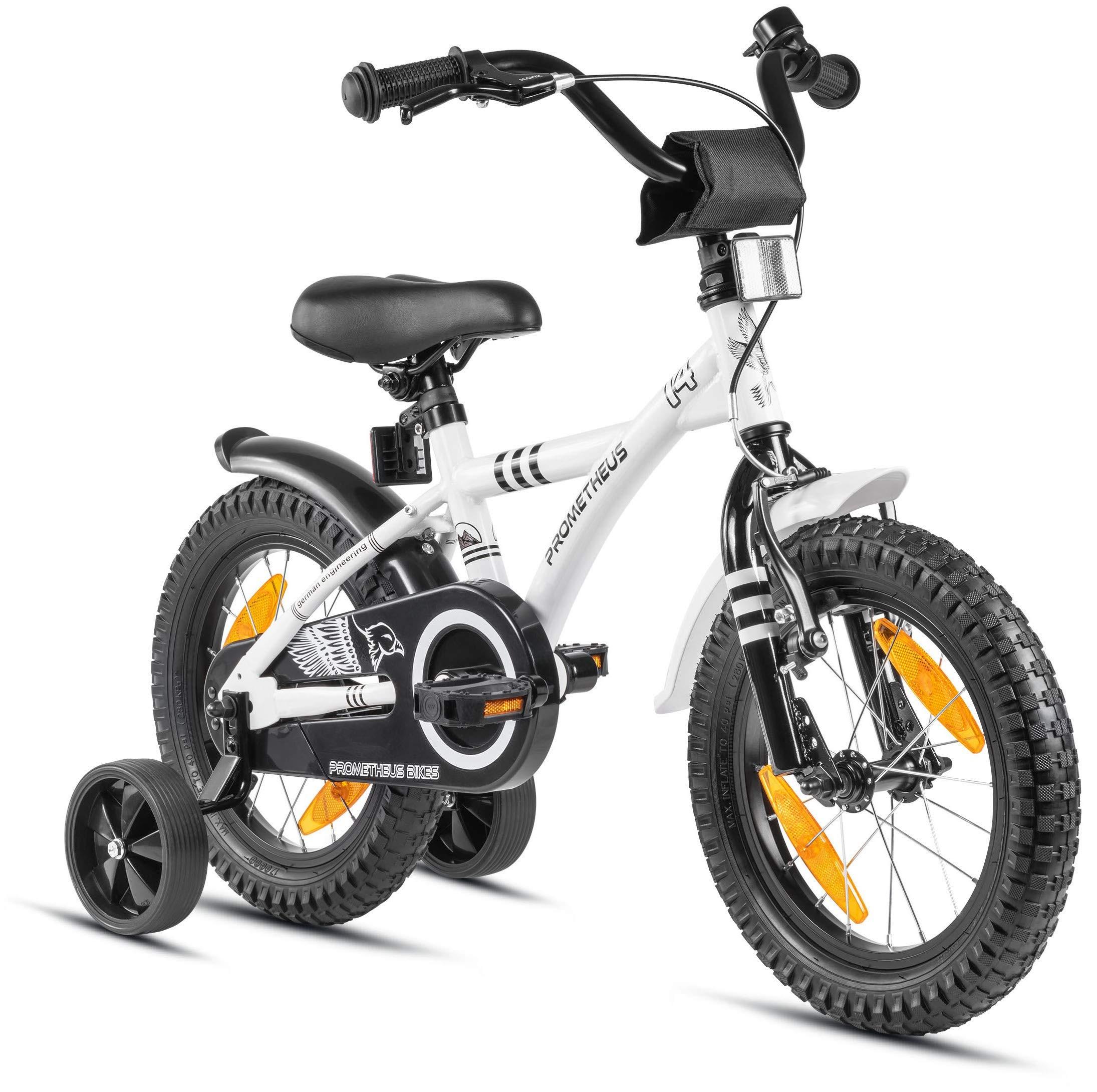 Kinderfahrrad 14 Zoll - Fahrrad für Jungen/Mädchen - Mit Stützrädern - Rücktrittbremse