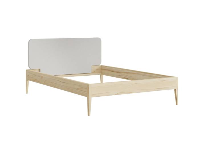 Bett Lund Kernbuche Nature Massivholz 140 x 200 cm - Möbel Konfigurator: Traummöbel individuell zusammenstellen - Bett