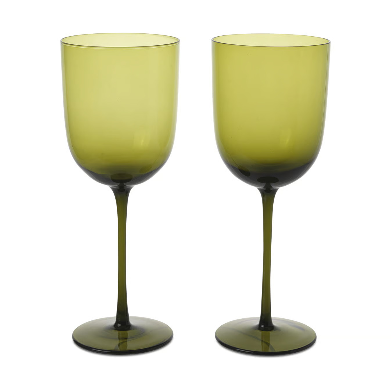 Ferm Living Host rodewijnglas 36 cl 2-pack Mosgroen