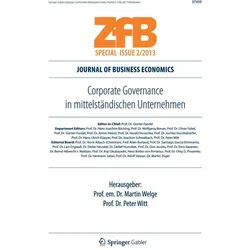 Corporate Governance in mittelständischen Unternehmen, Fachbücher von Peter Witt, Martin Welge