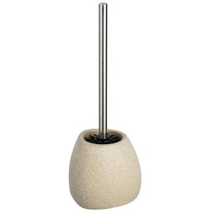 Wenko WC-Bürste Pion, beige, mit Silikonborsten & Keramik-Bürstenhalter