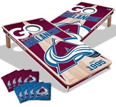 Skip's Garage Colorado Avalanche NHL 2x4 Cornhole Board Set