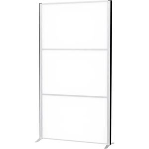 Maul Maul Stellwand  connecto 9621095, Whiteboard, aus Metall, magnetisch, weiß, 100 x 182 cm