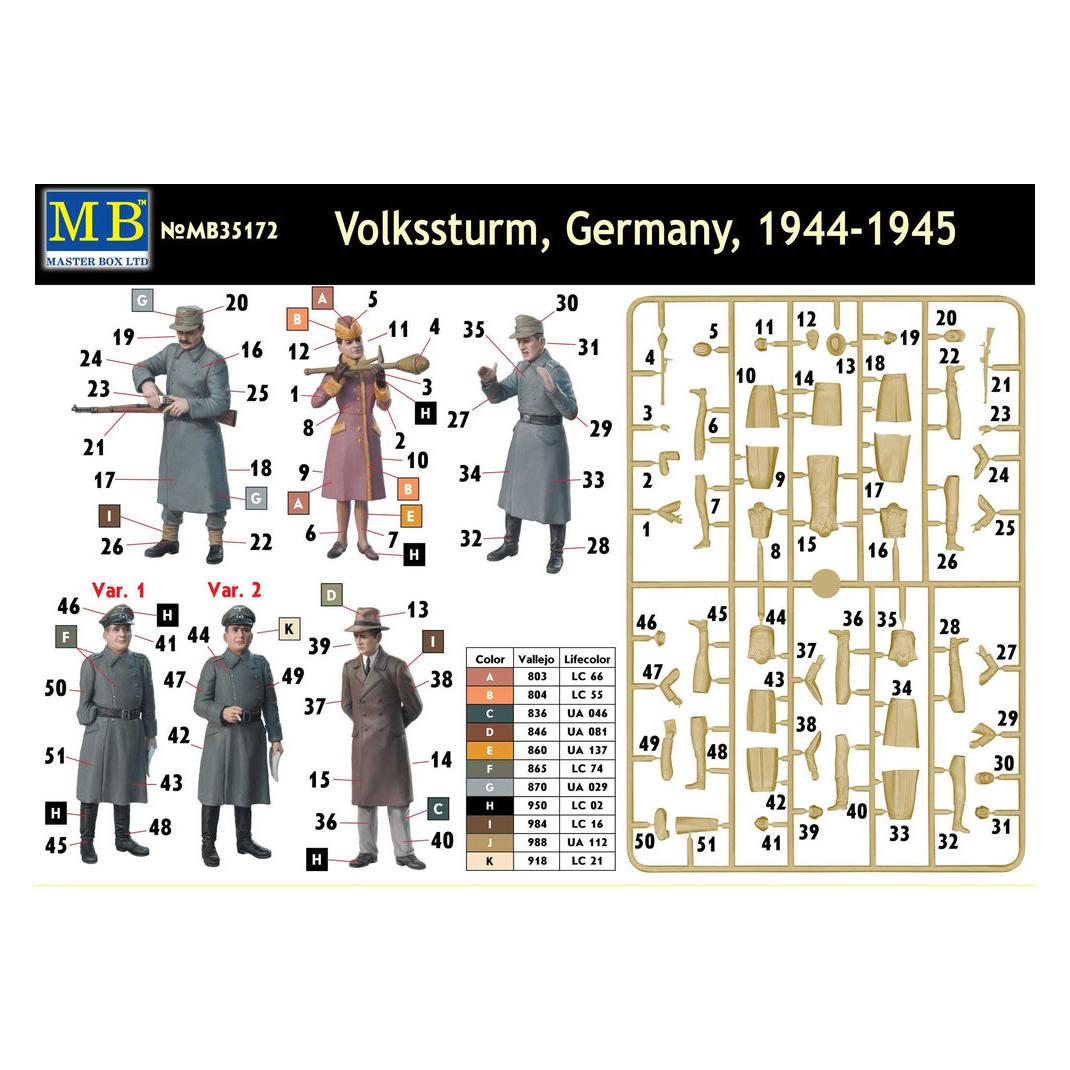 Master Box Volkssturm Germany, 1944-1945 (MB35172)