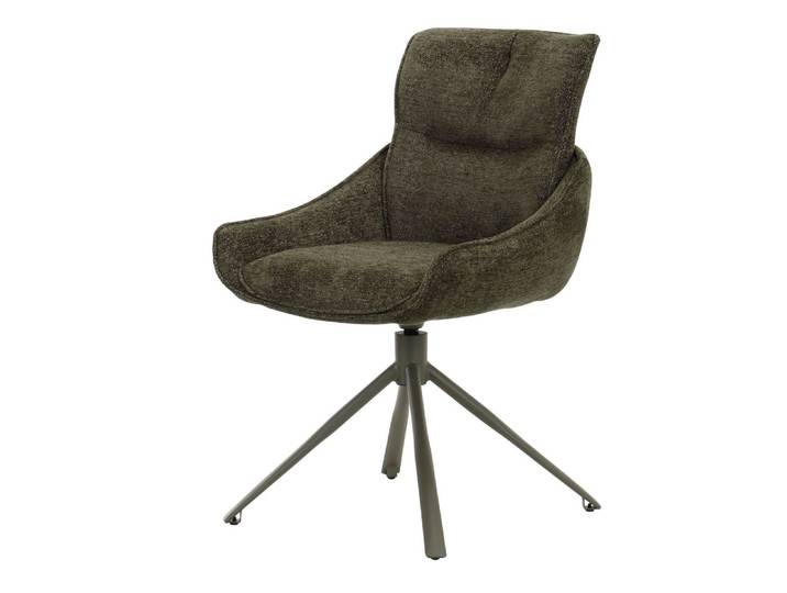 Polsterstuhl 56x64x88 Chenille grün JOLIE #01