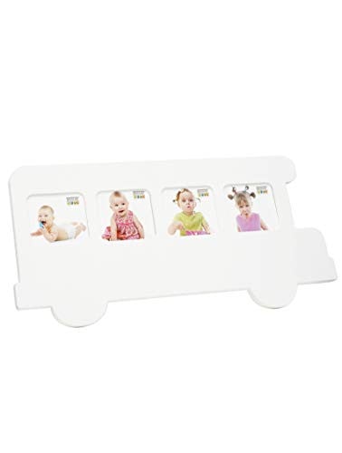 Deknudt Frames fotolijst autobus wit voor 4 foto's van 7 x 8 cm