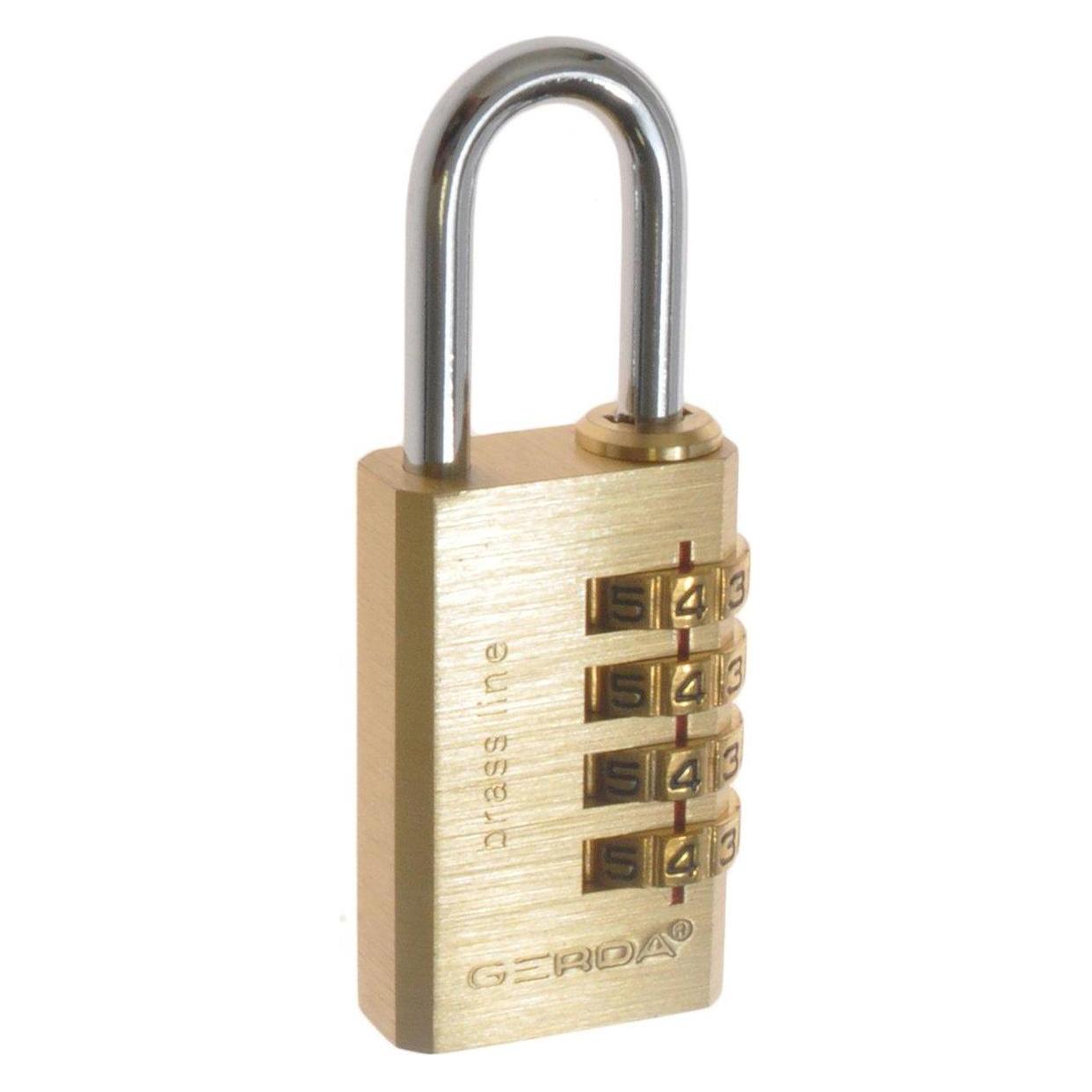 Gerda SPARTA KD-WA-009 Padlock mit Code S30 Messing (KSP0003000.98000B)