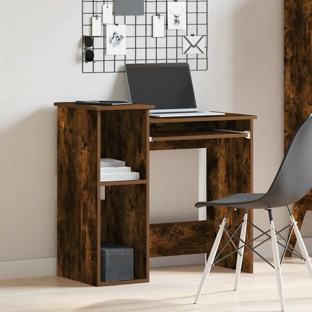 Latitude Run Basanta Computer Desk Smoked Oak