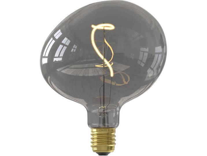 Calex Pebble LED Lamp - E27 - Filament - Titanium - Warm Wit Licht - Dimbaar