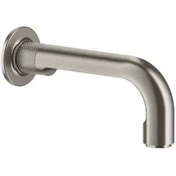 Gessi Inciso- Wannen-Wandauslauf mit einem 1/2-Anschlussstück, für separaten Mischer, Ausladung 190 mm, 58103149, Farbe: Finox Optik