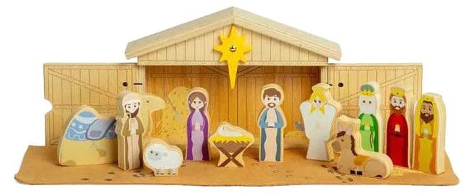 Bigjigs Toys Houten Kerststal