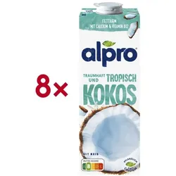 alpro 8er-Pack Kokosdrink »mit Reis« 1 Liter