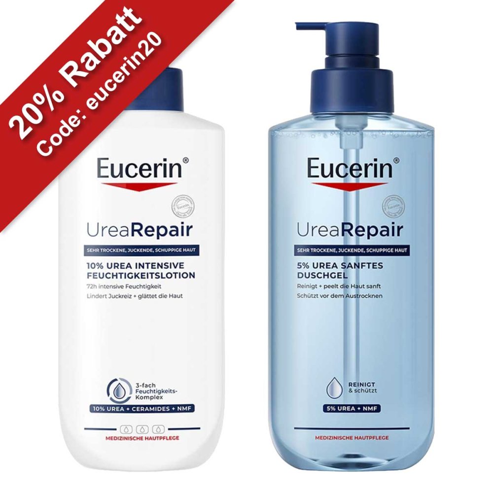 Eucerin® Urea Repair Feuchtigkeitslotion + Urea Repair Duschgel 08108417