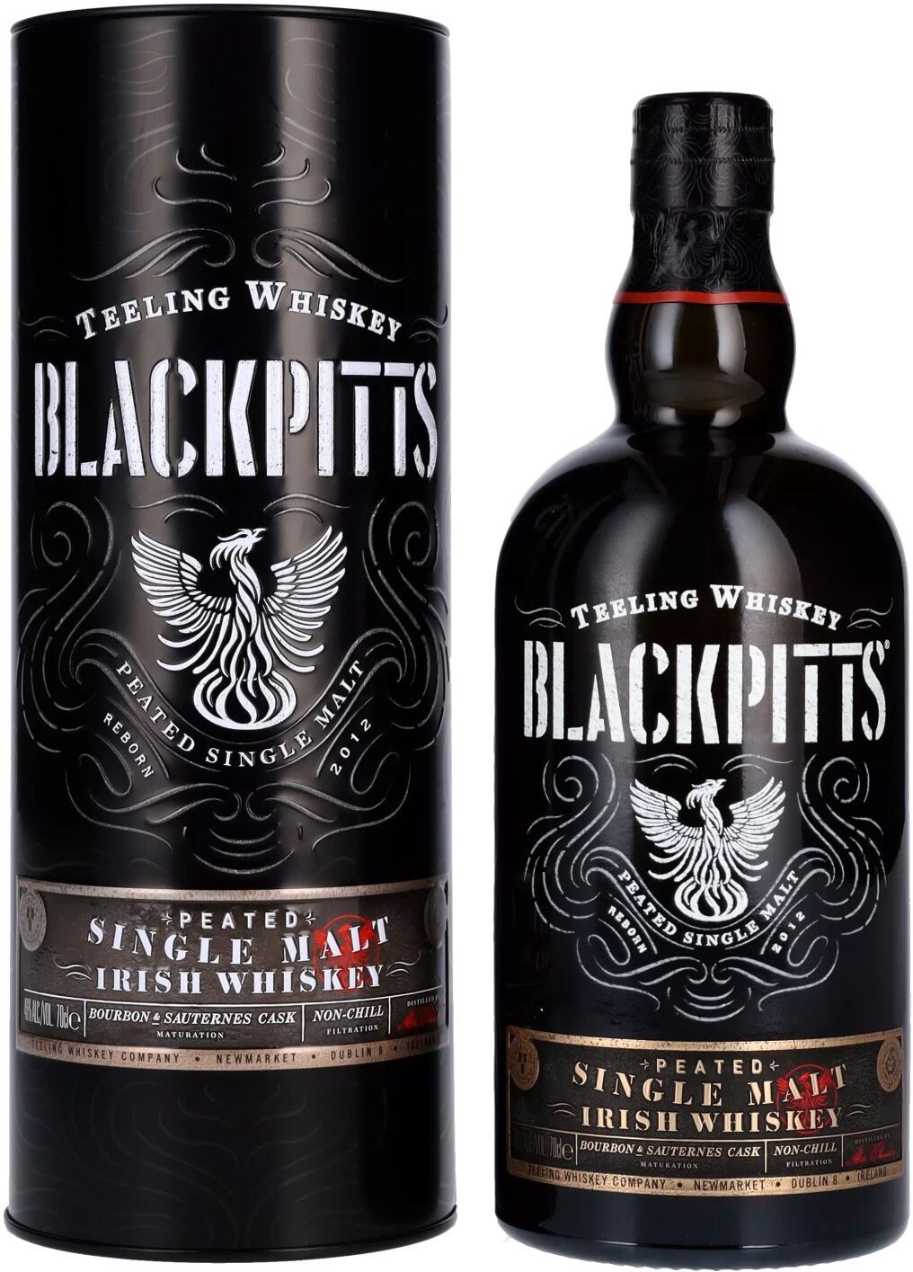 Teeling Whiskey BLACKPITTS PEATED Single Malt Irish Whiskey 46% Vol. 0,7l in Tinbox