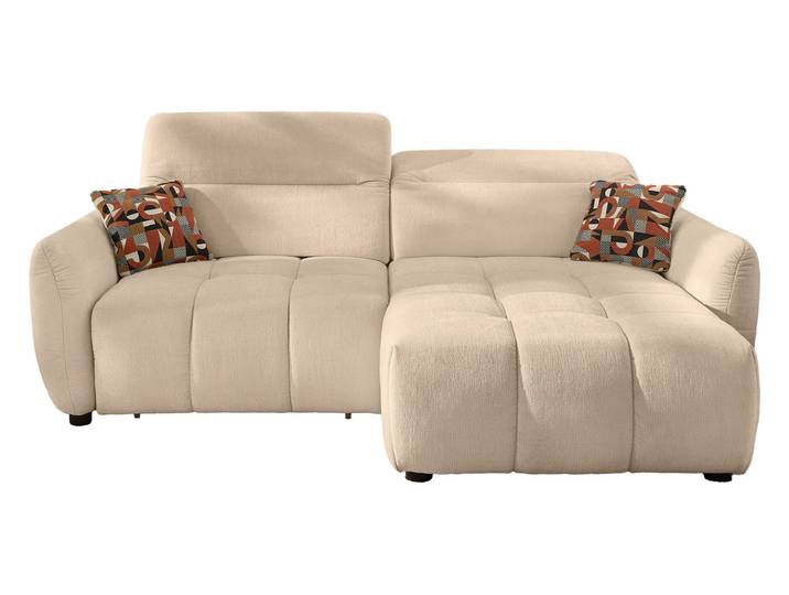 Ecksofa elektrisch ausfahrbar - Relaxfunktion beige 260 cm - ZOOM