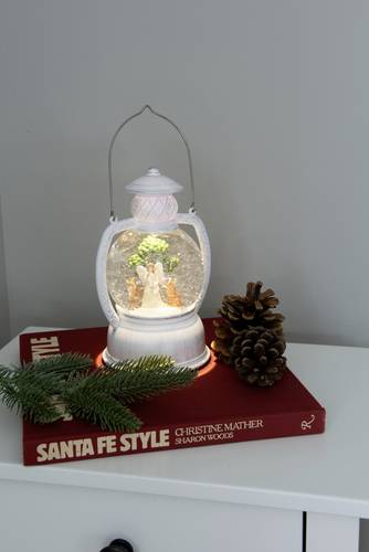 Konstsmide 4299-200 LED-Laterne Engel, Rentier Warmweiß LED Weiß, Bunt