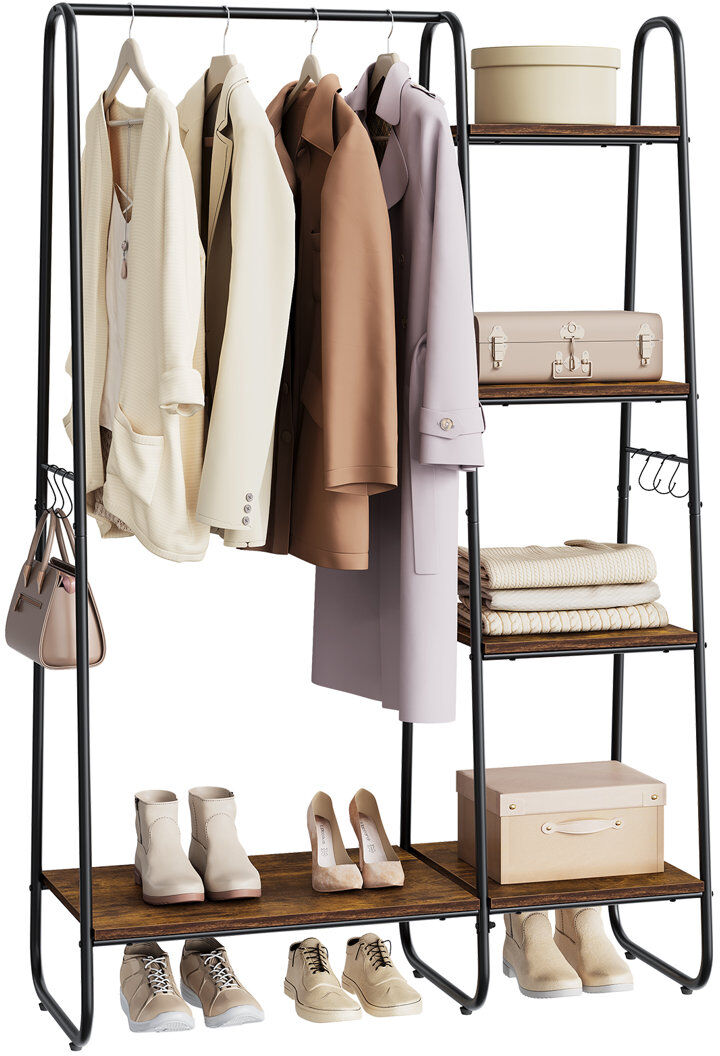 Borough Wharf 100cm Clothing Rack Brown;Black 60cm L