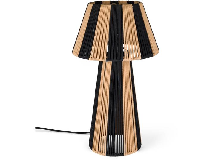 Bold Monkey Stripe It Up Tafellamp - Zwart