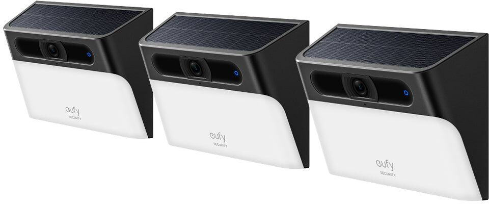 eufy Solar Wall Light Cam S120 (3 pak） Black
